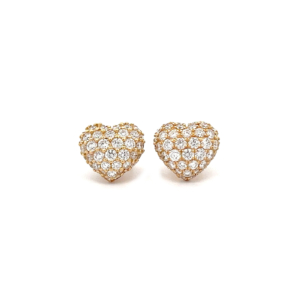 "Chopard" - Gelbgold Herz Ohrstecker