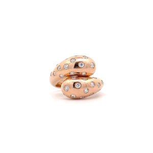 "Freunde fürs Leben" - Roségold Ring mit Brillanten