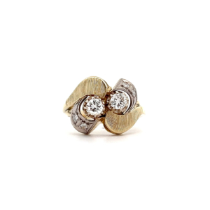 "Mirrored" - Vintage Gelbgold Ring