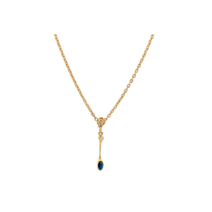 "Filigranes Funkeln" - Gelbgold Collier