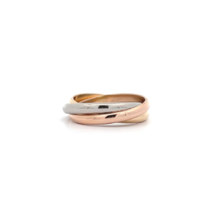 "Verschlungen" - 18kt Tricolor Ring
