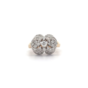 "Funkelnde Lichter" - Bicolor Vintage Ring