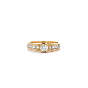 "Yellow Sparkling" - Gelbgold Ring mit Brillanten