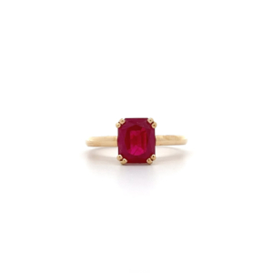 "Winered" - Schlichter Rubin Ring