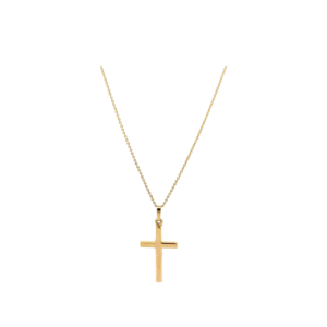 "Klassisch" - Gelbgold Kreuz Kette