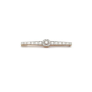 "Sparkling Lights" - Stabbrosche mit Altschliff Diamanten