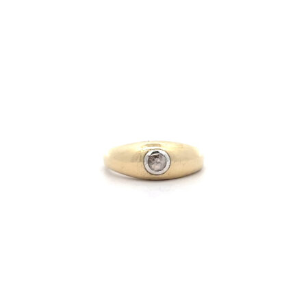 "Die Rose" - 14kt Gelbgold Ring mit Diamantrose