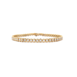 "Brilliant Accessoire" - Vintage Gelbgold Tennisarmband