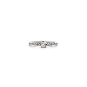 "Filigranes Funkeln" - Brillantring 0.19 ct. Weißgold