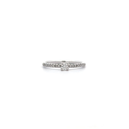 "Filigranes Funkeln" - Brillantring 0.19 ct. Weißgold