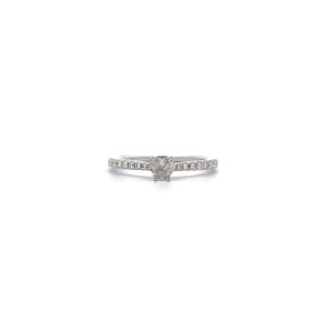 "Sparkling Heart" - Ring mit Herz Diamant Weißgold