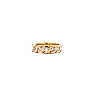 "Six Stars" - Diamantring Gelbgold