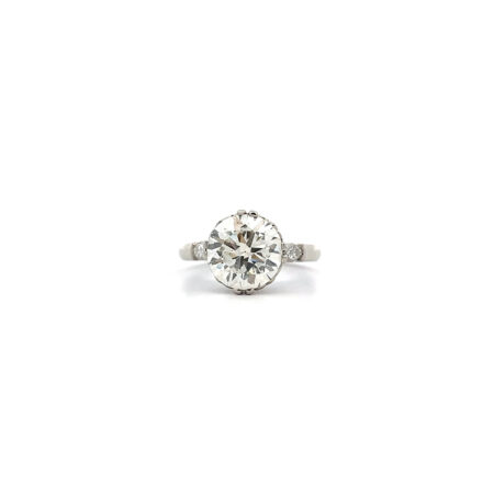 "Strong Sparkle" - Art Déco Diamantring 3.40 ct.