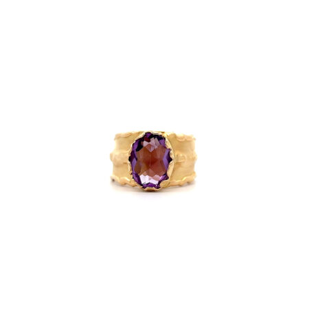 "Fliederduft" - Handarbeit Amethyst Ring