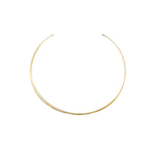"Fine circlet" - Fünfreihiger Stahl Halsreif