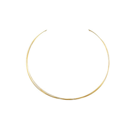 "Fine circlet" - Fünfreihiger Stahl Halsreif