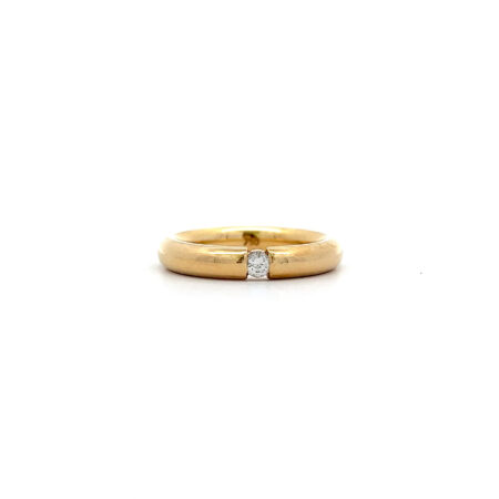 "Mit Leichtigkeit" - 18 Karat Gelbgold Spannring 0.13 ct.