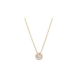 "Prachtvolles funkeln" - Gelbgold solitaire Collier 2.12 ct.