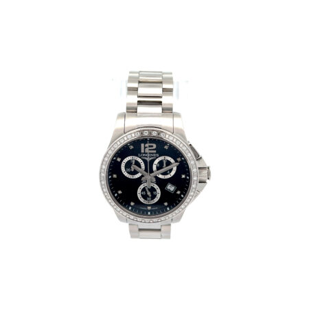 "Longines Conquest" - Armbanduhr mit Brillanten