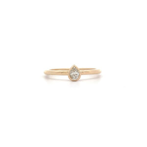 "Pear" - Filigraner Gelbgold Diamantring 0.17 ct.