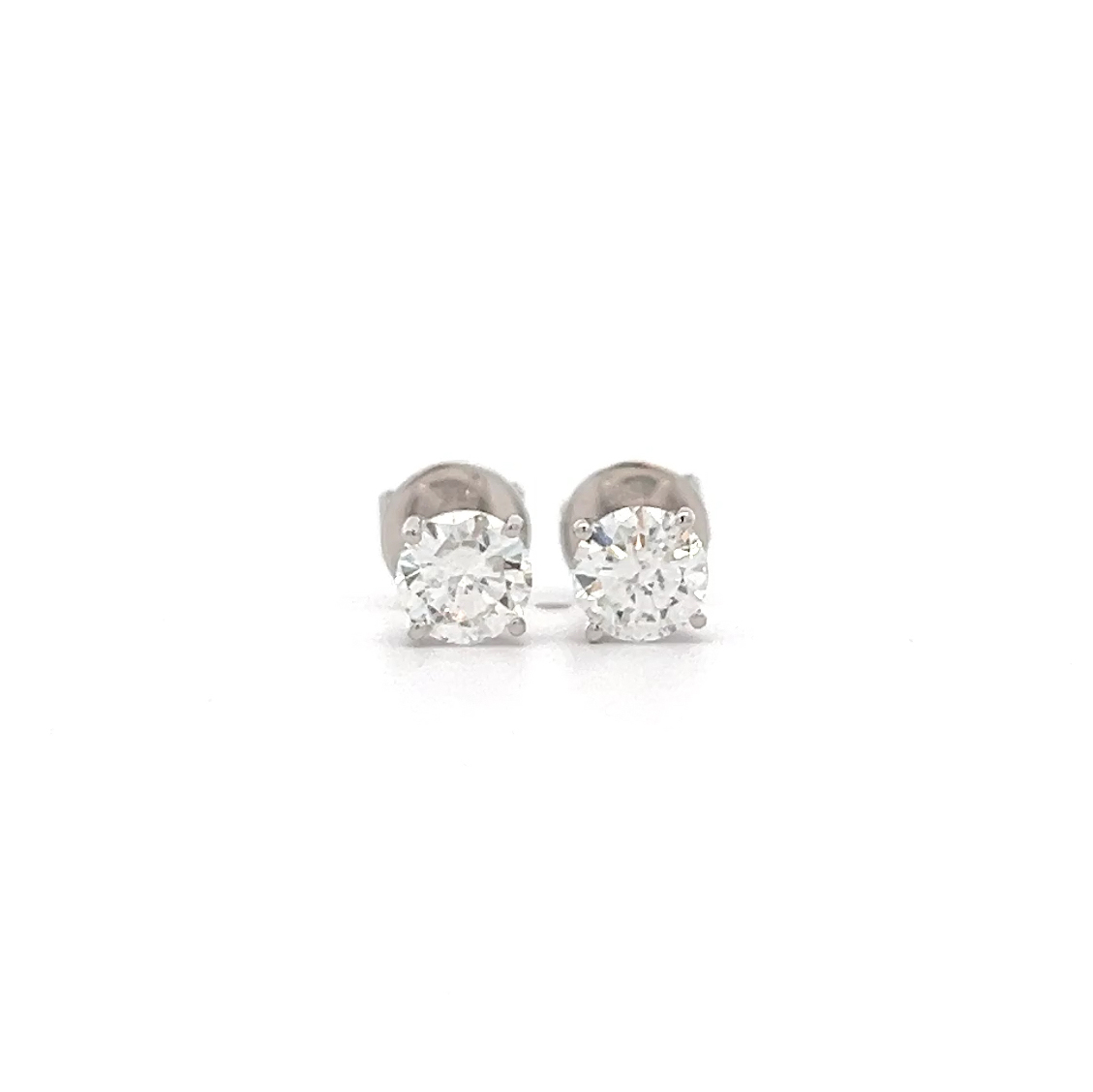 "Sparkling Points" - Weißgold Ohrstecker 0.95 ct.