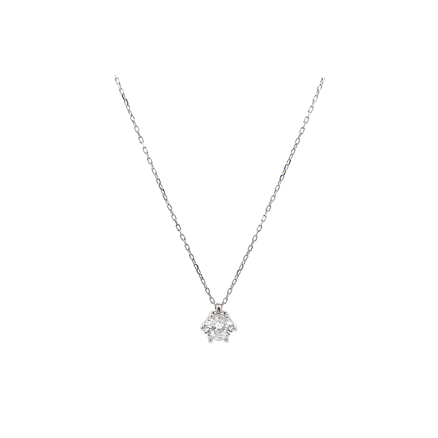 "White Shine" - Weißgold Collier 0.72 ct. Brillant
