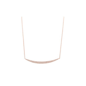 "Fine" - Roségold Collier mit Diamanten