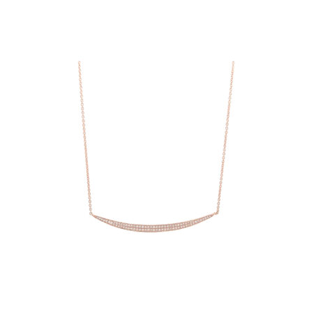 "Fine" - Roségold Collier mit Diamanten