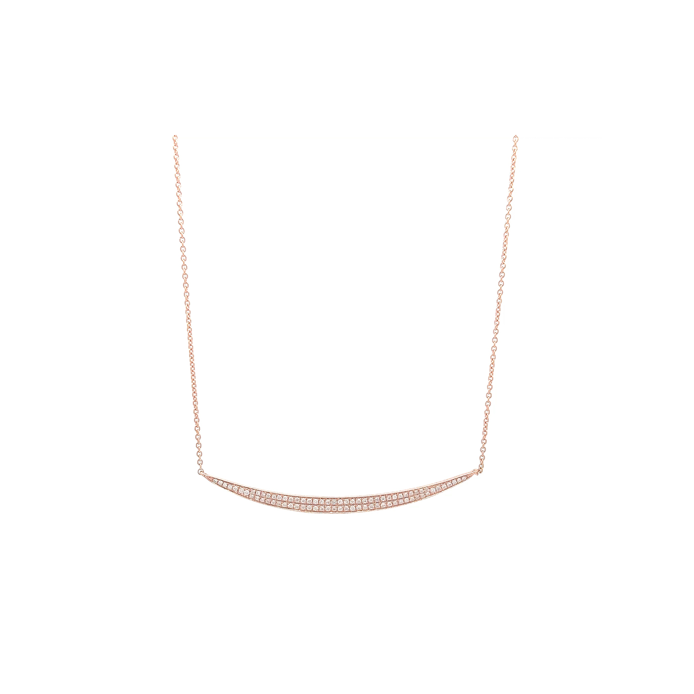 "Fine" - Roségold Collier mit Diamanten