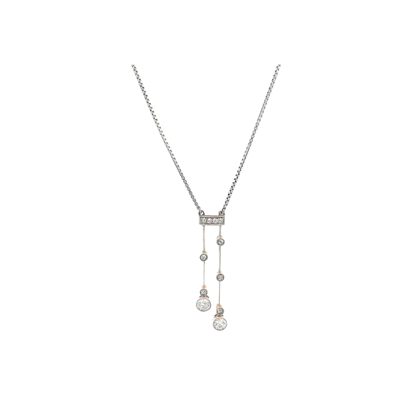 "Lichterglanz" - Art Déco Pendel Collier