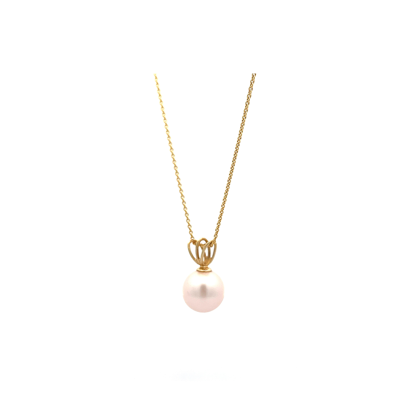 "Majestic Pearl" - Wunderschöner Perlen Anhänger Gelbgold