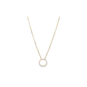 "Circle" - 18 Karat Gelbgold Collier mit Diamanten