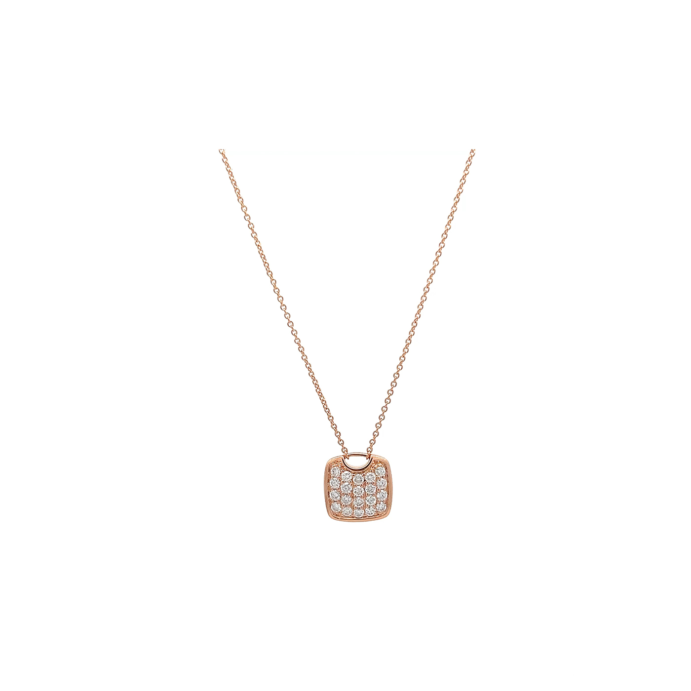 "Modern Woman" - Roségold Collier mit Diamanten