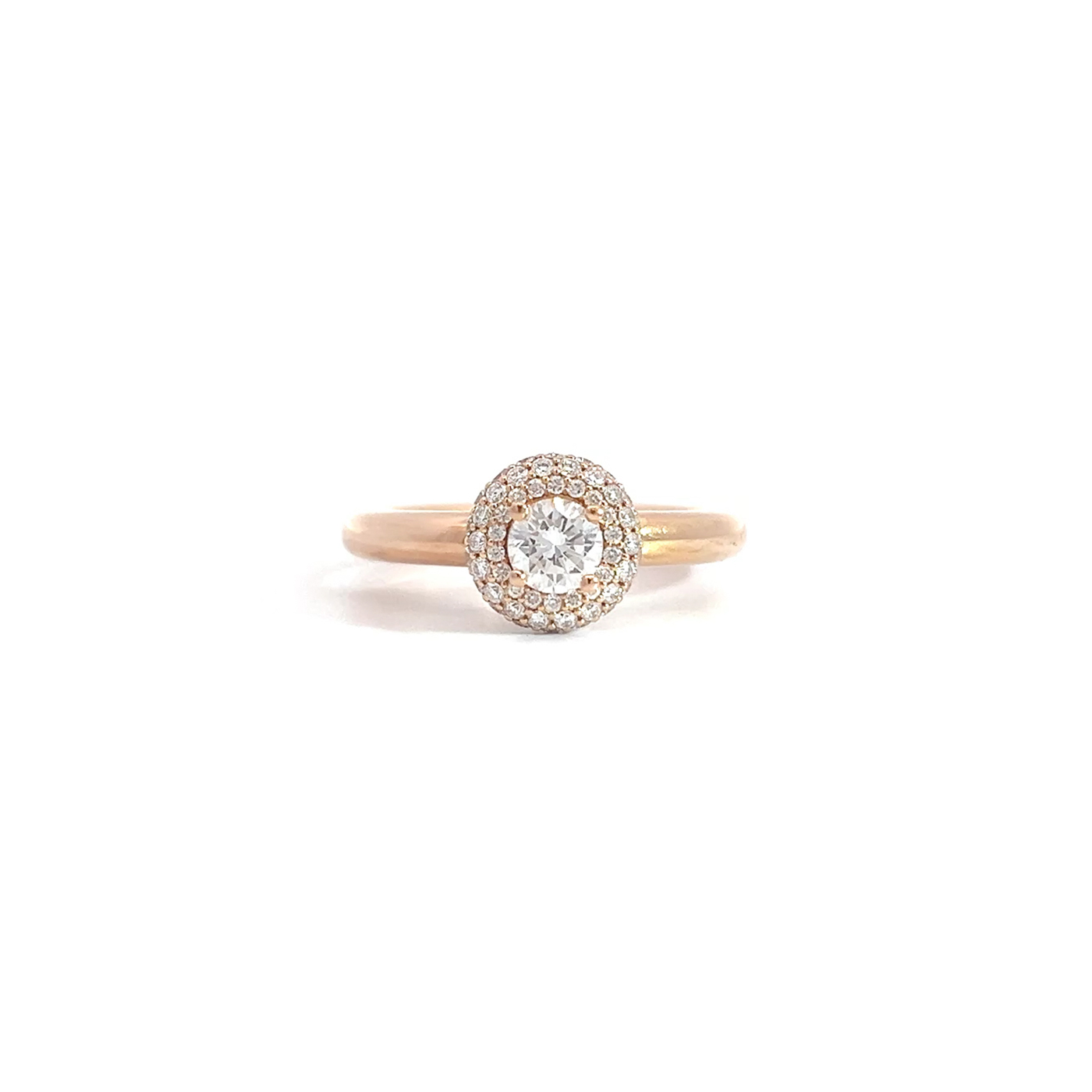 "Herzstück" - Brillantring 18 Karat Roeségold