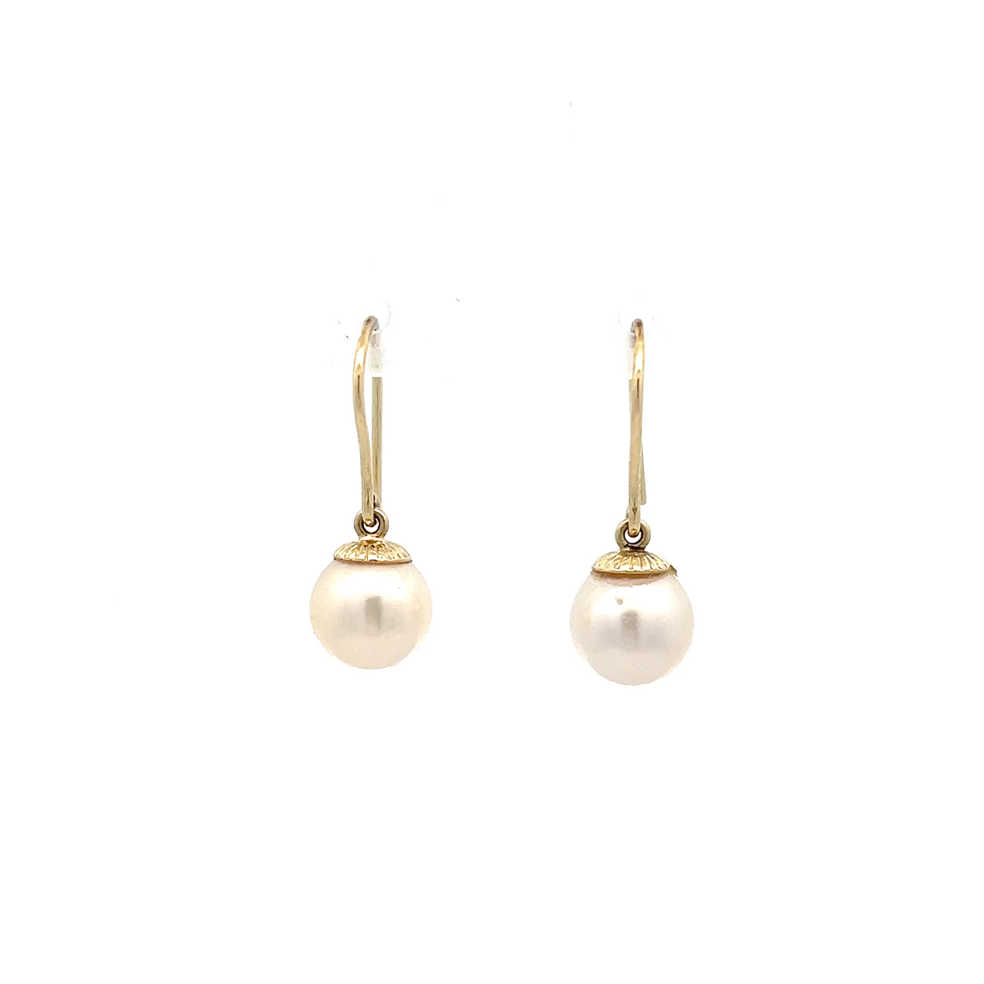 "Shiny Pearls" - Schimmernde Ohrhänger mit Perlen 14 Karat Gold