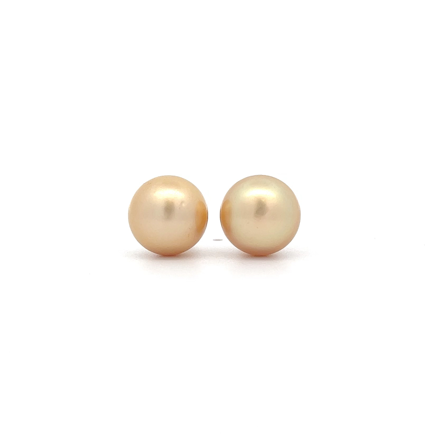 "Golden Pearls" - Wunderschöne Perlen Ohrstecker 14 Karat Gold