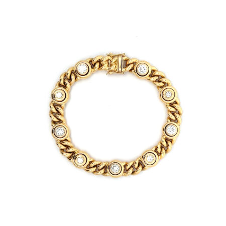 "Lichtertanz" - Wunderschönes 18 Karat Gelbgold Armband