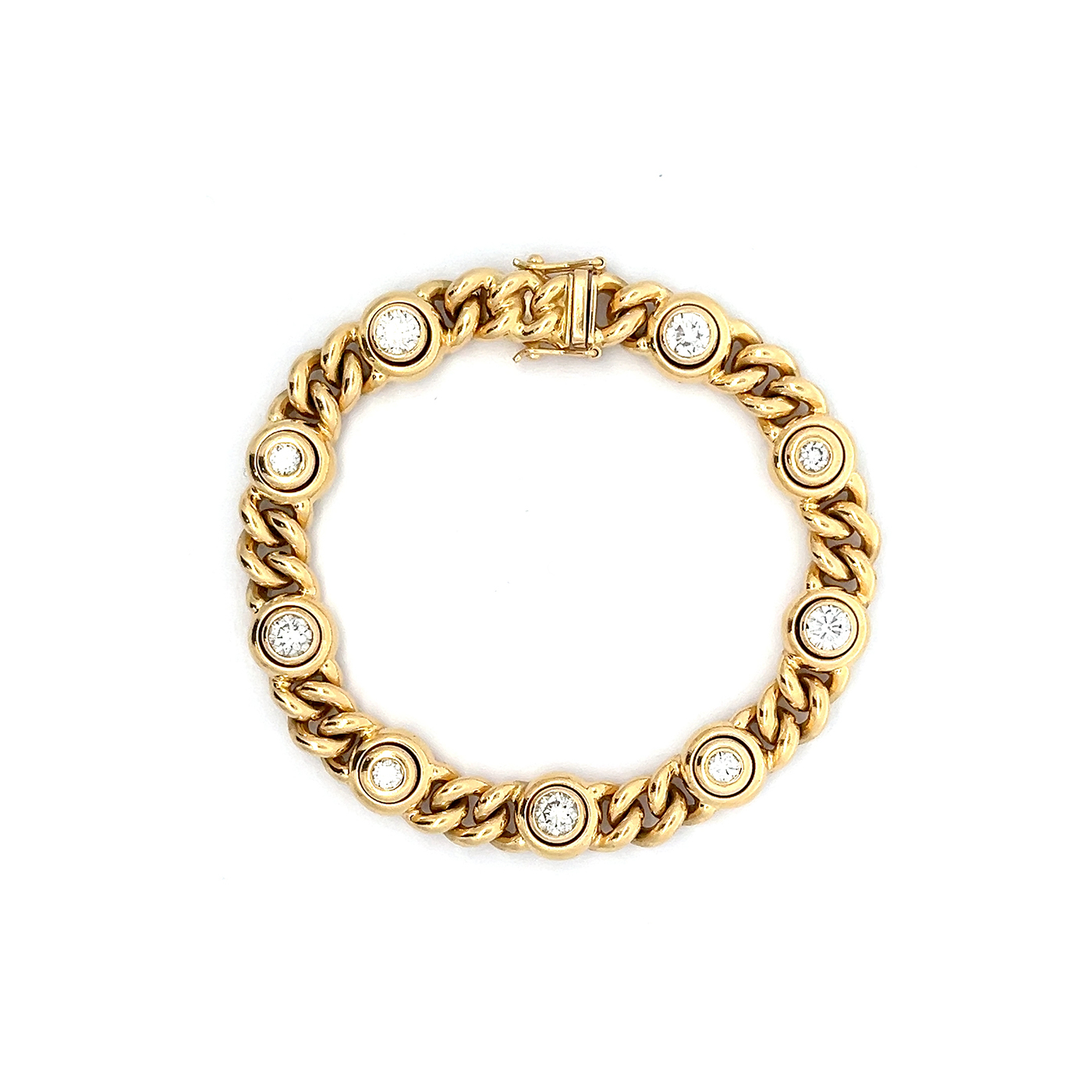 "Lichtertanz" - Wunderschönes 18 Karat Gelbgold Armband