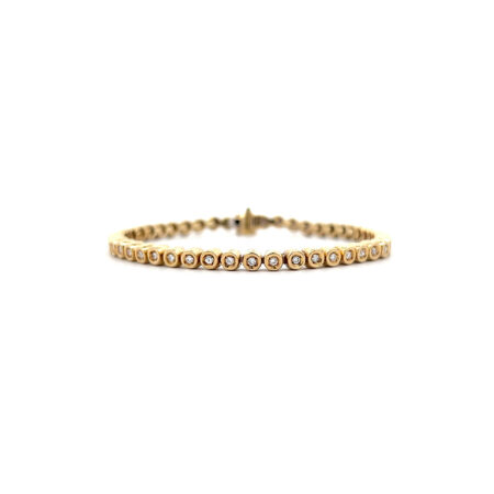 "Shine Line" - 18 Karat Gelbgold Armband mit Brillanten