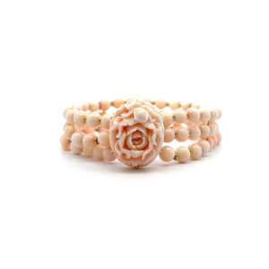 "Licht aus dem Meer" - Armband aus Koralle & 18 Karat Gold