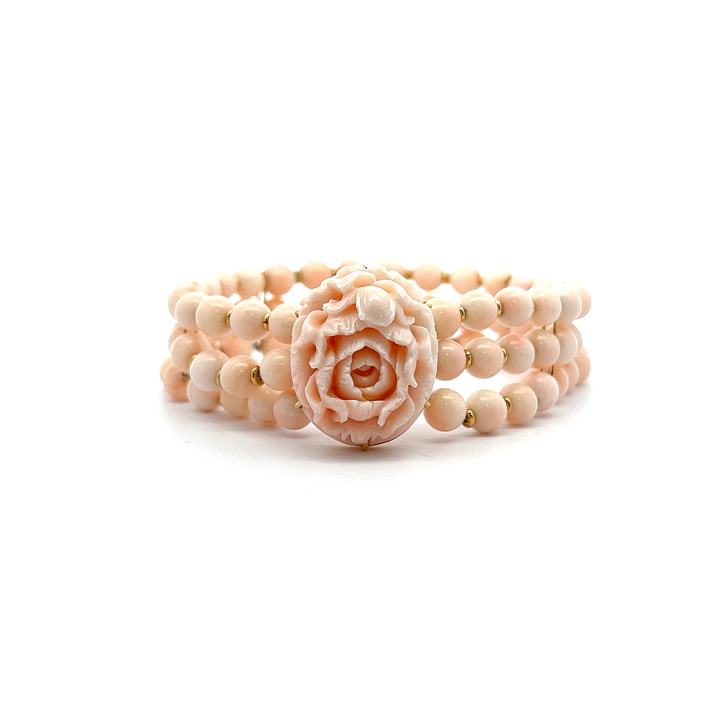 "Licht aus dem Meer" - Armband aus Koralle & 18 Karat Gold