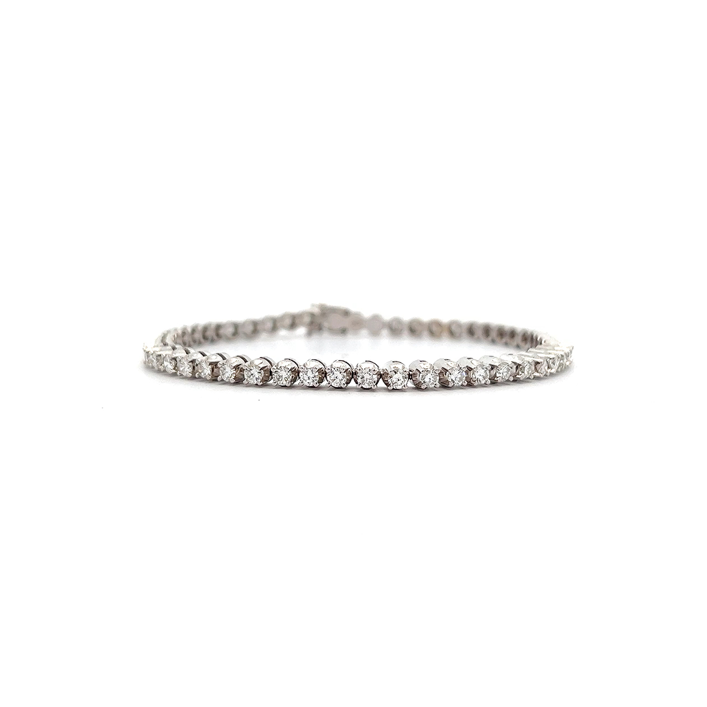 "White promise" - 18 Karat Weißgold Tennisarmband