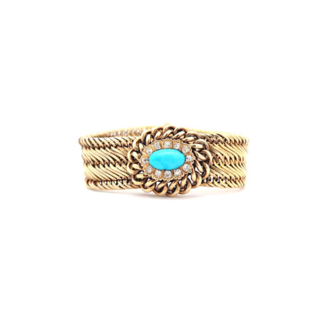 "Vergangenes Leuchten" - 14 Karat Gelbgold Armband