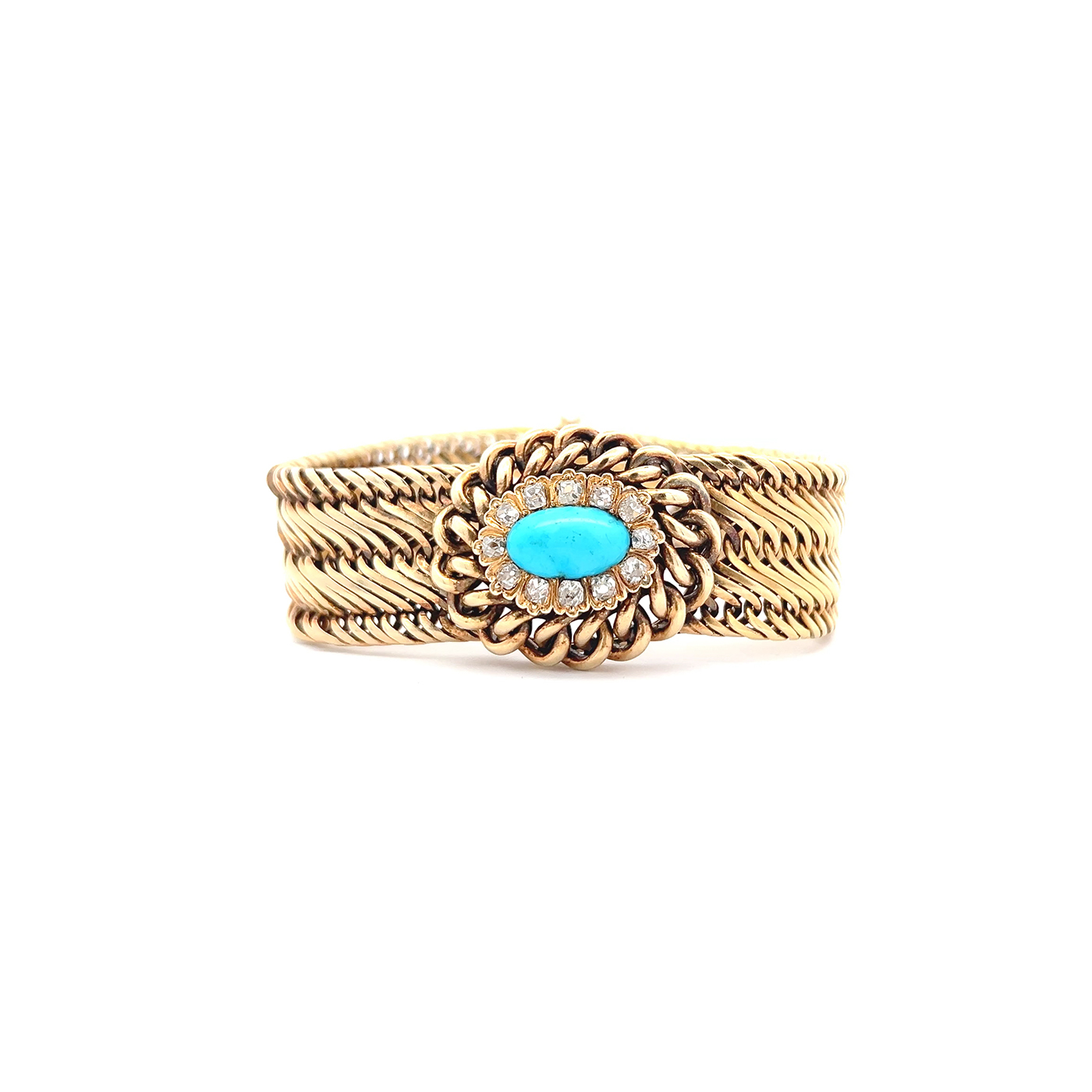 "Vergangenes Leuchten" - 14 Karat Gelbgold Armband