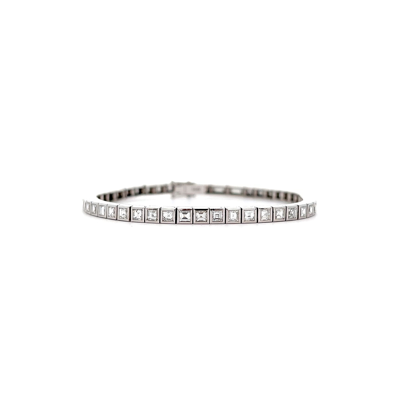 "Diamants blancs" - Funkelndes 18 Karat Weißgold Armband