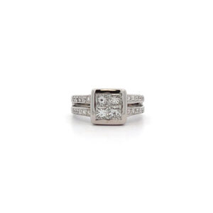 "Powerfull Princess" - 18 Karat Weißgold Ring