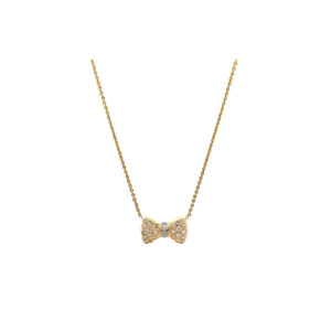 "Sparkling Loop" - 14 Karat Gelbgold Kette im Schleifenmotiv