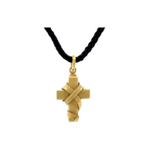 "Band des Glaubens" - 18 Karat Gelbgold Kreuz Anhänger von B. Kieselstein Cord