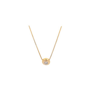 "Klassisch" - 14 Karat Gelbgold Collier mit einem Brillanten