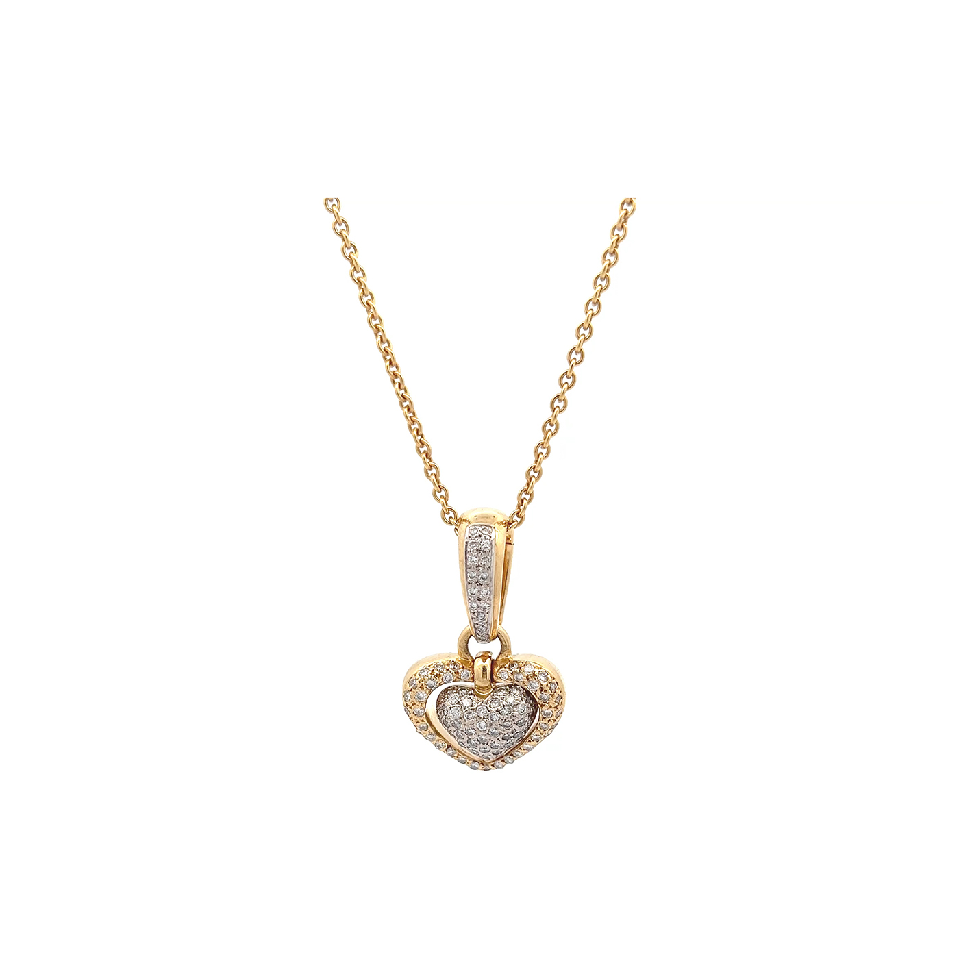 "Heart of Gold" - 18 Karat Gelbgold Kette von Chimento